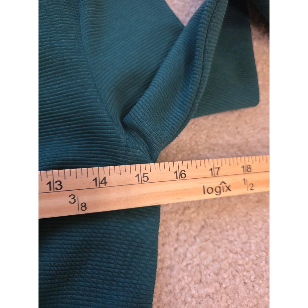 Boden Textured Teal Green Portrait Collar Midi Sheath Dress Gold Back Zip 3/4 6 - Picture 7 of 13
